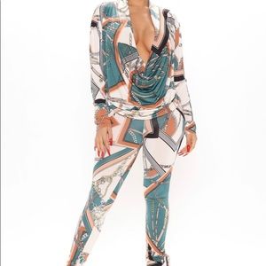 Two piece bodycon set legging set